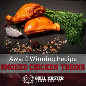 Smoked chicken thighs recipe