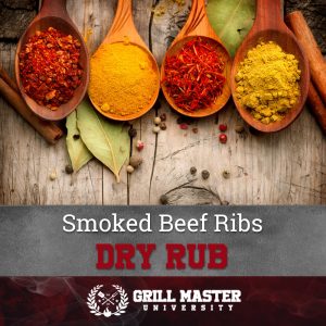 Smoked Beef Ribs Dry Rub
