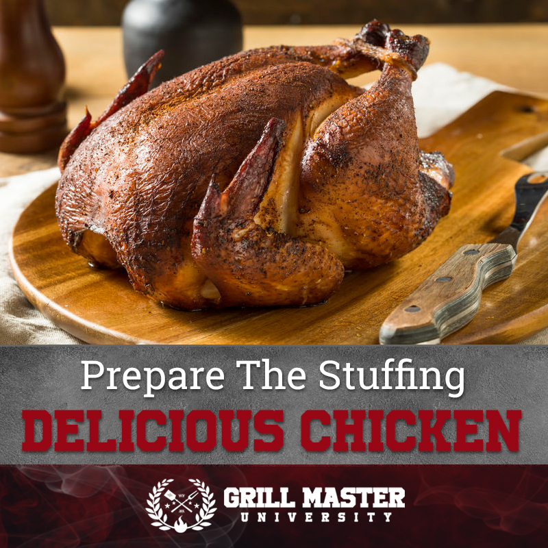 Prepare the stuffing for the chicken