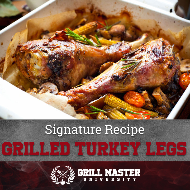 Grilled turkey legs