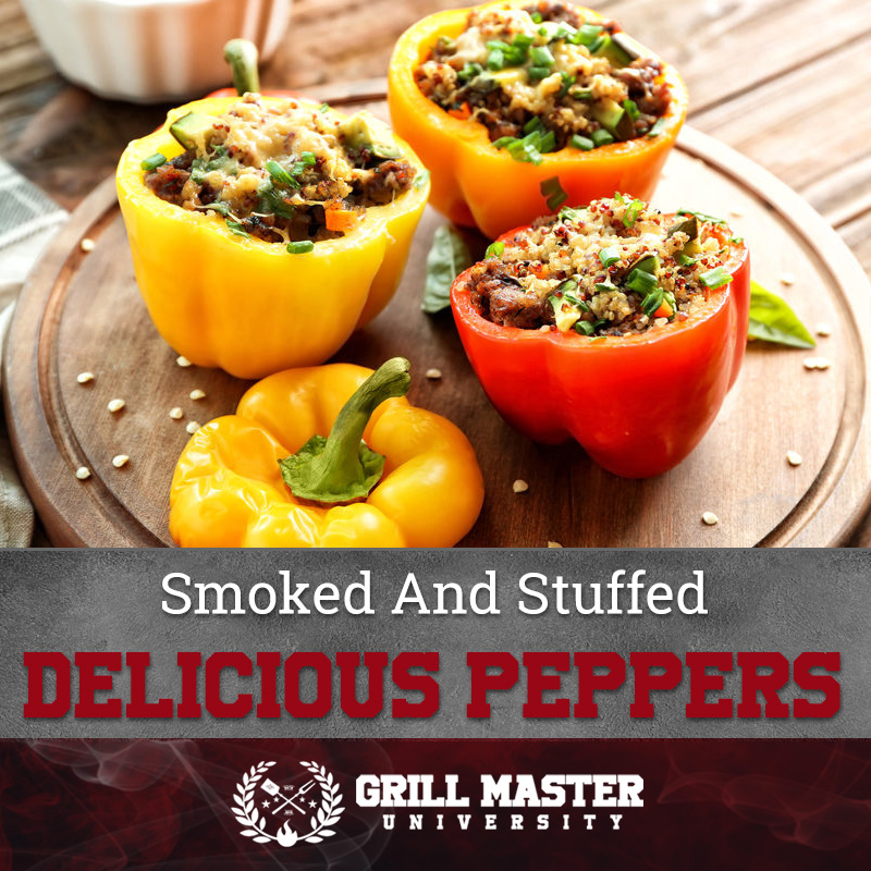 Smoked stuffed peppers